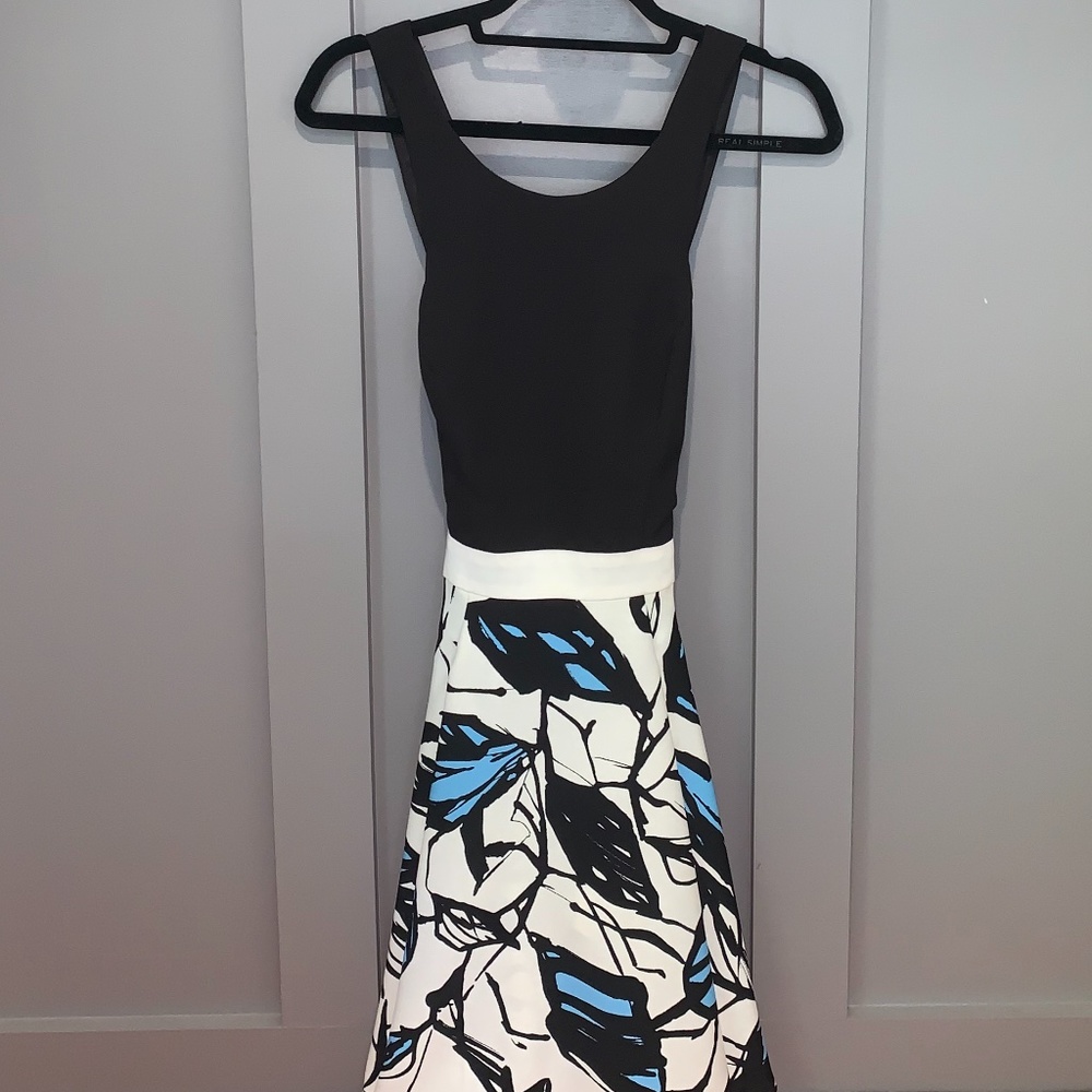NWT Amy Ellen Schwartz Floral Skater Dress